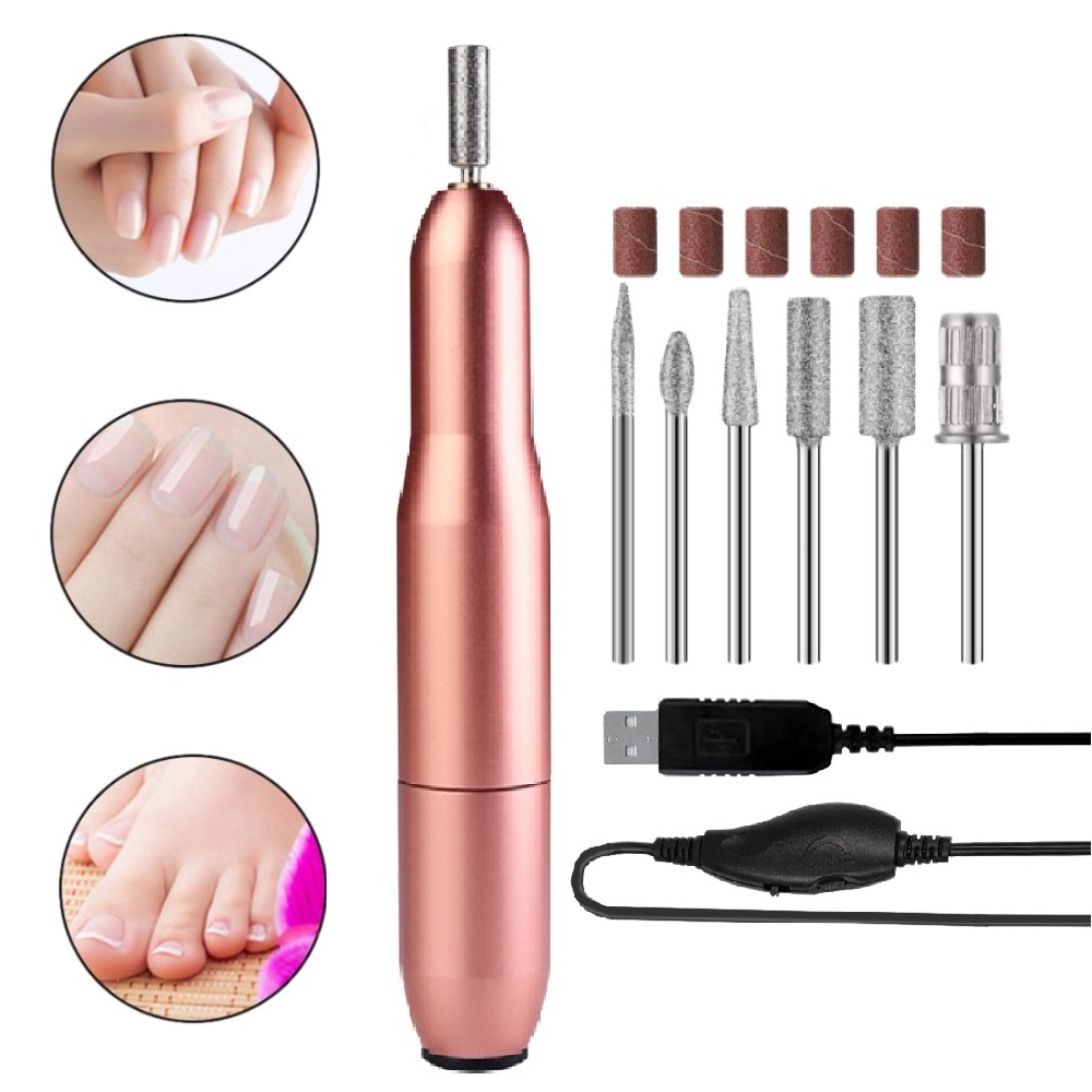 Ponyta Electric Nail Drill for Acrylic Nails, USB Charging Portable