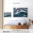 thumbnail image 4 of Elephant Stock Leaping Dolphins Wall Art - Horizontal Canvas Wall Art - Living Room Wall Decor - Animal Canvas - Gray And Blue Decor - 12" x 8", 4 of 8