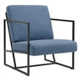 thumbnail image 1 of Chaise Moderne en Tissu Soho avec Cadre en Métal - Marine, 1 of 8