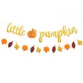 thumbnail image 2 of Glitter Little Pumpkin Banner Otoño Baby Shower Género Revelar Fiesta de cumpleaños para n Faisichocalato Faisichocalato, 2 of 2