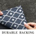 thumbnail image 6 of Navy Blue Geometric Quatrefoil Pattern Door Rugs,Washable Non Slip Door Mats Indoor,Decorative Door Mats,Entry Mat Indoor for Entrance,Bedroom,Kitchen,Bathroom,17"x30", 6 of 6