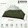thumbnail image 2 of Tienda de campaña Bessport para 1 persona, impermeable, ligera, 220 x 80 cm, 2 of 7