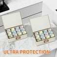 thumbnail image 4 of Aokeyee 2 Pack Cup and Mug Storage Box Hard Shell Holds 24 Coffee Mugs Glasses Stackable Organizers with Lid Handles Zippers Label for Moving Ivory, 4 of 7