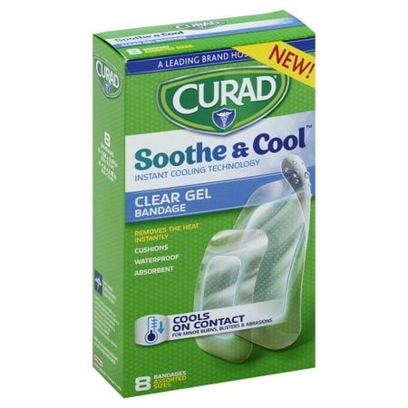 Medline Industries Curad Soothe & Cool Bandage, 8 ea