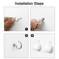 thumbnail image 5 of Uxcell 30pcs Cup Ceiling Hooks 1 Inch Nickel Plating Screw-in Ceiling Wall Thread Hooks Great for Indoor Outdoor Plants, 5 of 7