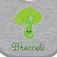thumbnail image 4 of Inktastic Believe in Broccoli Boys or Girls Baby Bib, 4 of 4