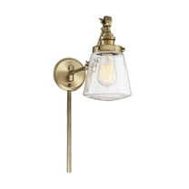 Trade Winds Lighting 1-Light Wall Sconce In Natural Brass