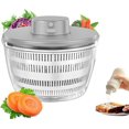 thumbnail image 1 of Electric Salad Spinner, 4000 ml Wireless USB Rechargeable Lettuce Spinner Dehydrator for Fruit Vegetables, Large Capacity Salad Vegetable Dryer, Quick Drainage Mixer Spinner with Salad Dressing Bottle, 1 of 5