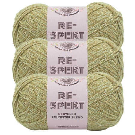 UPC: 0842093137344 | Lion Brand Yarn Re-Spekt Oats Recycled Light Recycled Polyester  Acrylic  Cotton Multi-color Yarn 3-Pack