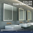 thumbnail image 2 of GANPE LED Bathroom Medicine Cabinet with Sockets & USBs, Anti-Fog (30 * 28 inch), 2 of 5