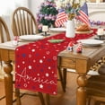 thumbnail image 5 of Patriotic Table Runner, 4th of July Decorations for Home Star Memorial Day Decor Red 4th of July Table Runner Independence Day Holiday Indoor Outdoor Party Table Decorations (13'''' x 72''''), 5 of 6