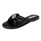 thumbnail image 1 of Sandalias de piso Exterior Piel vegana Color Negro Para Mujer De RBBASICS, 1 of 3