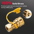 thumbnail image 6 of GASPRO 3/8" ID Natural Gas Hose, 12FT Low Pressure LPG Hose with Quick Connect, Propane to Natural Gas Conversion for BBQs、 Grills, Pizza Ovens, Patio Heater and more NG/propane Appliance, 6 of 11