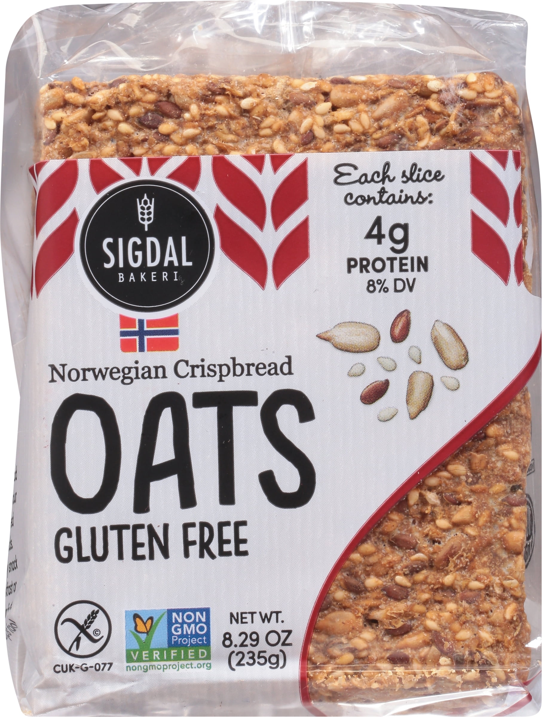 (Price/Case)Sigdal Bakeri Norwegian Wholegrain Crispbread - Case
