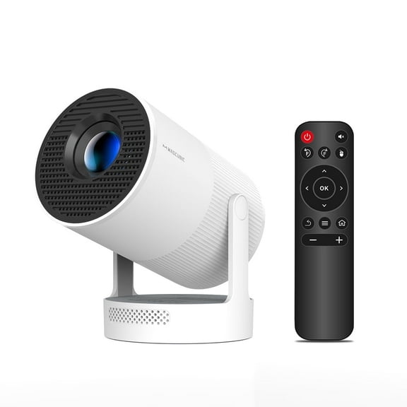 [Electric Focus] Magcubic Mini Projector 4K Support, 300 ANSI Brightness with WiFi 6 and BT 5.4, 5W Soundbase Speaker, 180° Rotation, Portable Smart Projector for Home & Outdoor Theater HY300 Ultra