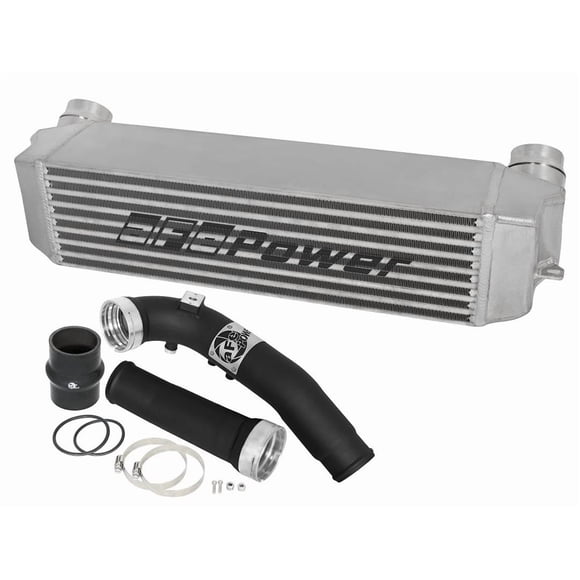 Fits 2012-2016 BMW 328i Advanced FLOW Engineering Intercooler 46-20222-B Blade Runner; Air To Air; 5 Inch Bar and Plate Design; With Tubes