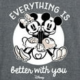 thumbnail image 3 of Disney - Mickey & Friends - Mickey & Minnie in Love - Everything is Better with You - Men's Long Sleeve T-Shirt, 3 of 5
