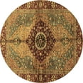 thumbnail image 1 of Ahgly Company Machine Washable Indoor Round Persian Brown Traditional Area Rugs, 3' Round, 1 of 4