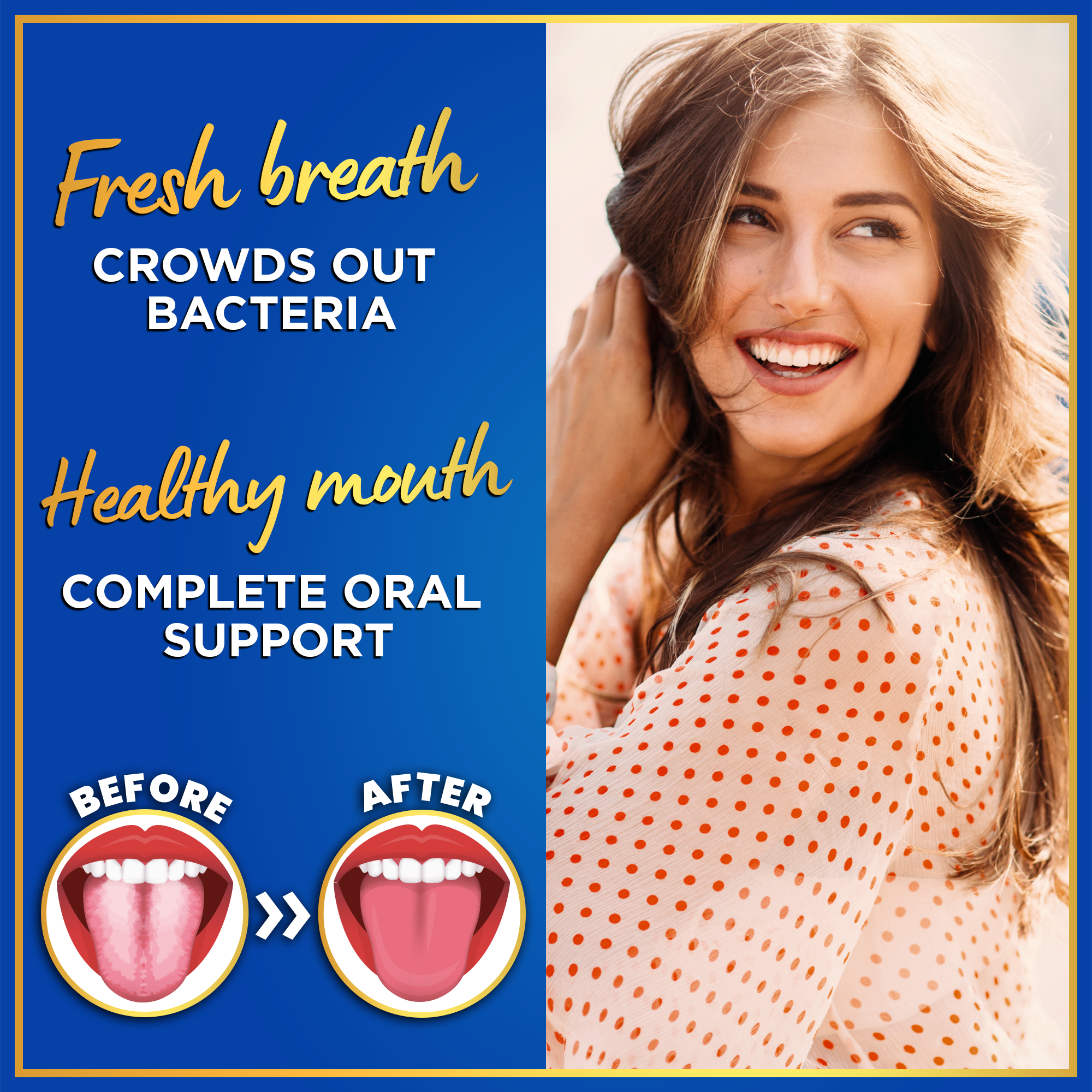 Windsor Botanicals Dental Probiotics for Bad Breath - 3bn CFU - 45 Tablets