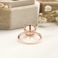 thumbnail image 6 of 10K Rose Gold Natural morganite Cushion Cluster Setting Engagement Ring, 6 of 6