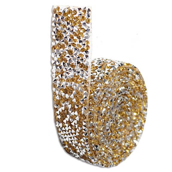 Toystoory Pegatinas ostentosas, cinta embellecedora, decoración de cristal de resina, apliques artesanales, arreglo ligero, cuentas decorativas, tira de Artesanía Tipo 3 1 cm de ancho Toystoory HA059789-37