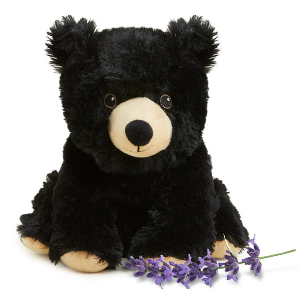 Animal de peluche Warmies Black Bear, apto para microondas y pesado