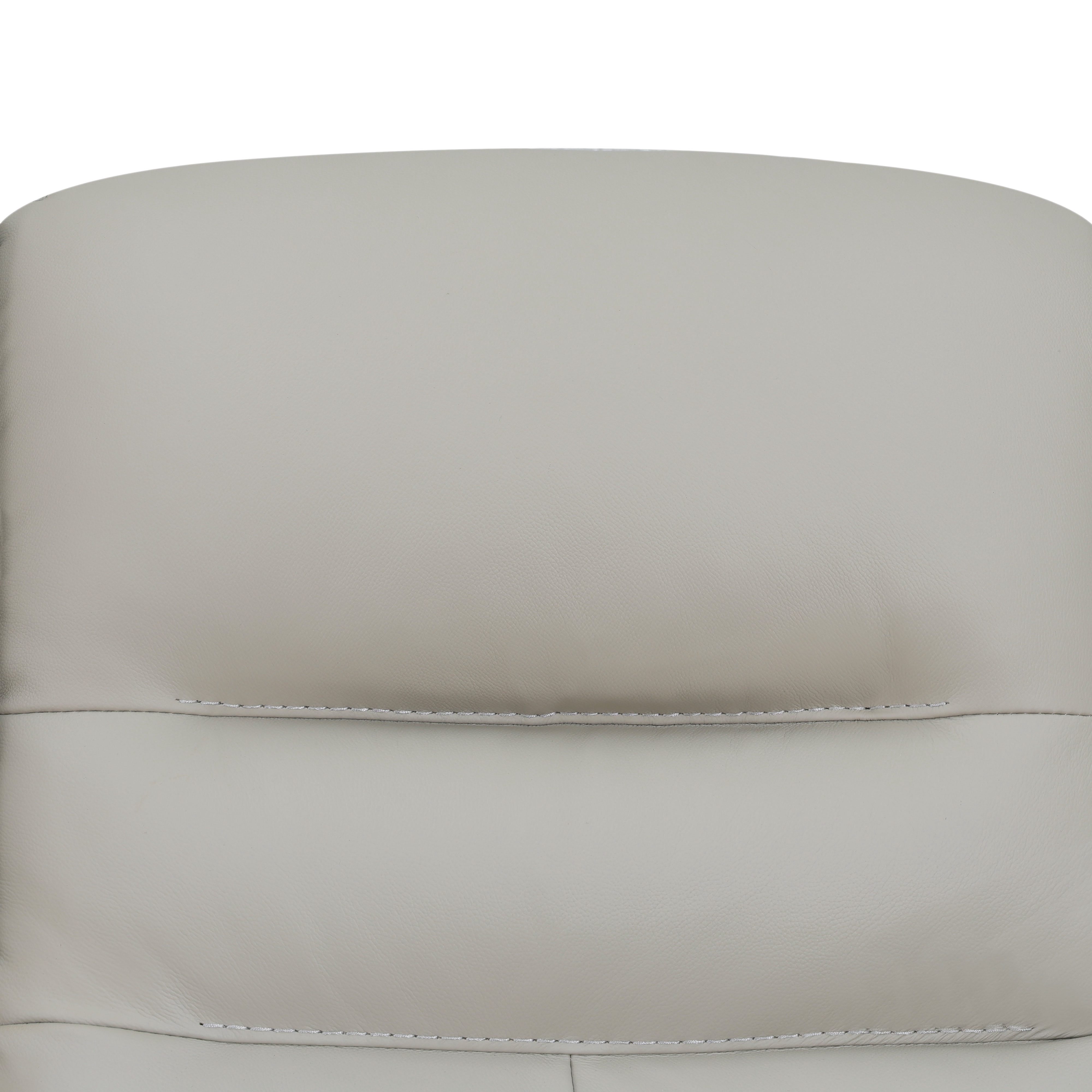 MAYEERTY Genuine Leather Recliner Chair, Single Ergonomic Reclining Sofa with USB Charging, for Living Room & Small Space