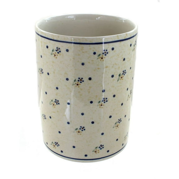 Blue Rose Polish Pottery 832 Zaklady Utensil Jar