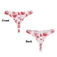 thumbnail image 3 of Fotbe Valentine Gnomes Tanga Sin Costuras para Mujer con Estampado – Panties Invisibles, Transpirables y Cómodos para Uso Diario-3X-Large, 3 of 6