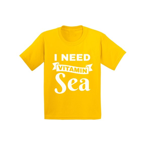 Awkward Styles I Need Vitamin Sea Youth Shirt Vacation Shirts for Kids Cute Summer Outfit Beach Party Gifts for Kids Vacay Mode Tshirt Summer Beach T-Shirt Funny Gifts for Summer Summer Party Outfit