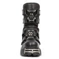 thumbnail image 3 of New Rock Boots M-422-S1 Unisex Metallic Black Leather Platform Gothic Boots 46, 3 of 6