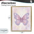 thumbnail image 4 of Stupell Industries Eclectic Delicate Disco Butterfly Gold Floating Frame Canvas Art, 17 x 21, by Lil' Rue, 4 of 8