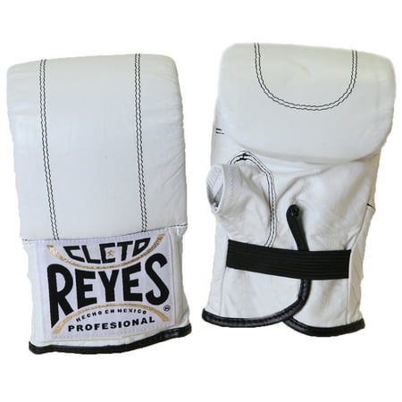 Cleto Reyes Leather Boxing Bag Gloves - White - www.semashow.com
