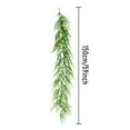 thumbnail image 3 of RICHMJ 2Pcs 5Ft Artificial Norfolk Pine Garlands, Real Touch Winter Pine Garland, Green Artificial Greenery Garland for Table, Mantle, Wall, Indoor, Outdoor Christmas Decorations (2PCSB, 5 FT Soft), 3 of 9