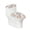 Floral Pattern, variant on HELLHERO Bat Design Stylish 2 Pieces Toilet Lid Seat Cover, Soft Polyester Toilet Top Cover Set & Washable, Easy to Clean, Reusable, Washable and Reusable