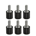 thumbnail image 3 of Uxcell M4 D10mmxH10mm Male Thread Rubber Mounts Zinc Plating 6Pack, 3 of 6