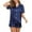 Navy, variant on Women's Satin Pajama Set,Summer Satin Pajamas for Women Plus Size,2-Piece Sleepwear Loungewear Button Down Short Sleeve Silky Pj Set,Women Silk Satin Pajamas Set Loungewear,Siha Women's Satin Pajamas