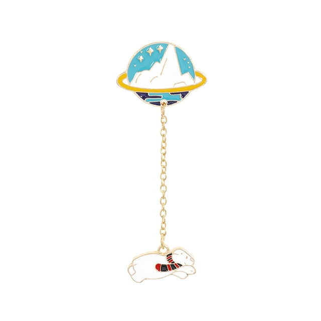 Broches Créatives d'Astronaute de la Terre à la Mode Broches Planète