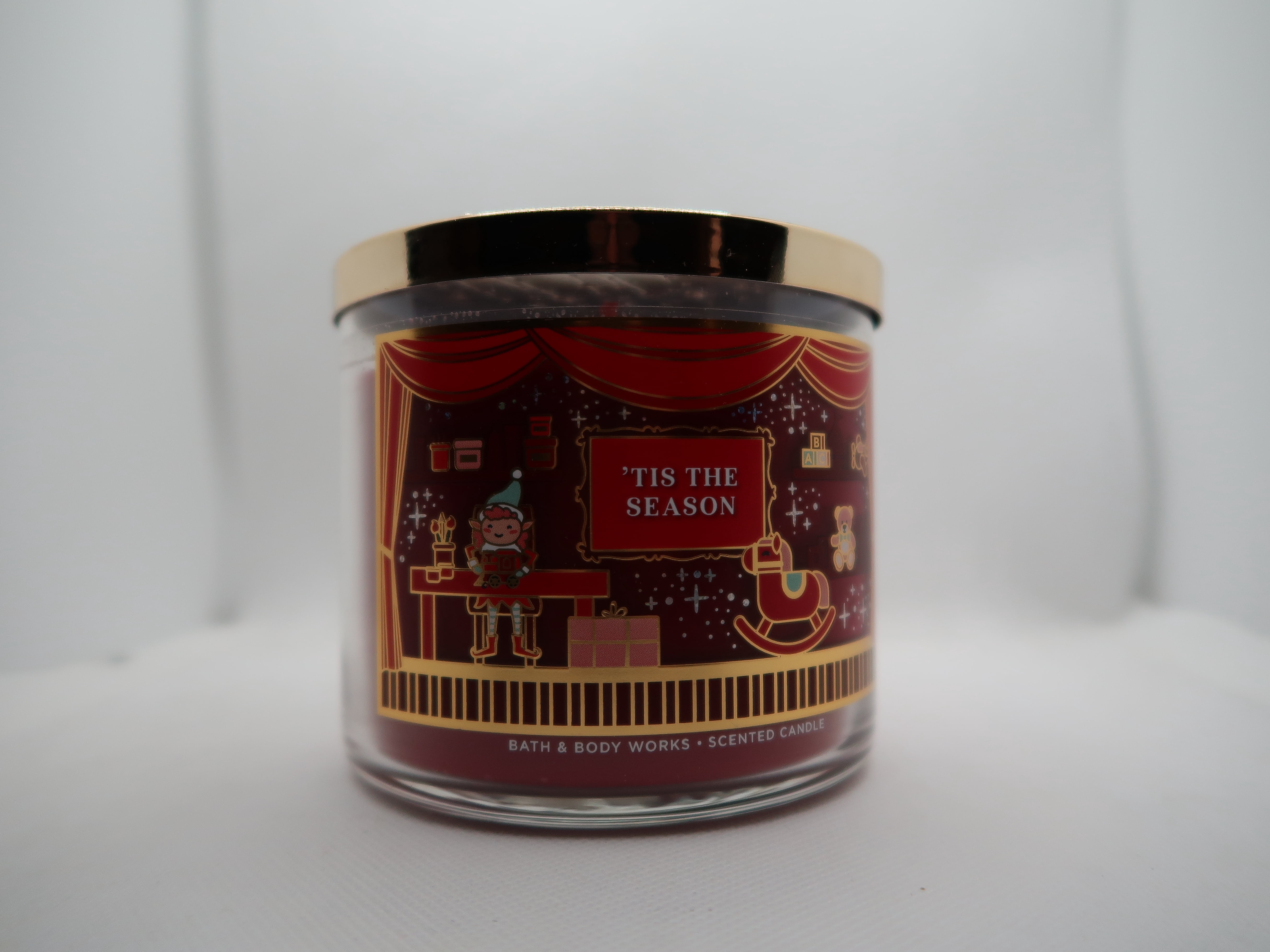 Tis The Season Bath Body Works, White Barn 3Wick Candle w/Essential