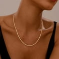 thumbnail image 5 of 2mm Rope Chain 14K Gold Plated 925 Sterling Silver Chain Necklace for Women, Shiny & Sturdy & Comfortable Womens Chains Necklaces, 16 18 20 22 24 26 Inch, 5 of 5