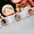 thumbnail image 4 of Manfei Merry Xmas Black Out Curtains,Cartoon Girls Curtains Pack of 2 (42x63 Each),Happy New Year Bedroom Curtains For Teens,Ultra Soft Home Decor, 4 of 6