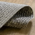 thumbnail image 4 of Mary Farmhouse Dark Gray / Light Gray Braided Area Rug 2' x 8' Runner, 4 of 5