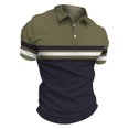 thumbnail image 4 of LRGSHF Polo Shirts for Men Colorful Stripes Short Sleeve Tops Summer Soft Slim Fit Pullover Vintage Lightweight Breathable Golf T-Shirt, 4 of 4
