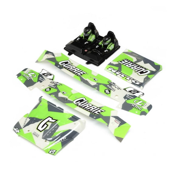 Losi Body/Driver Set Green Silkscreened Hammer Rey LOS230099 Car/Truck  Bodies wings & Decals