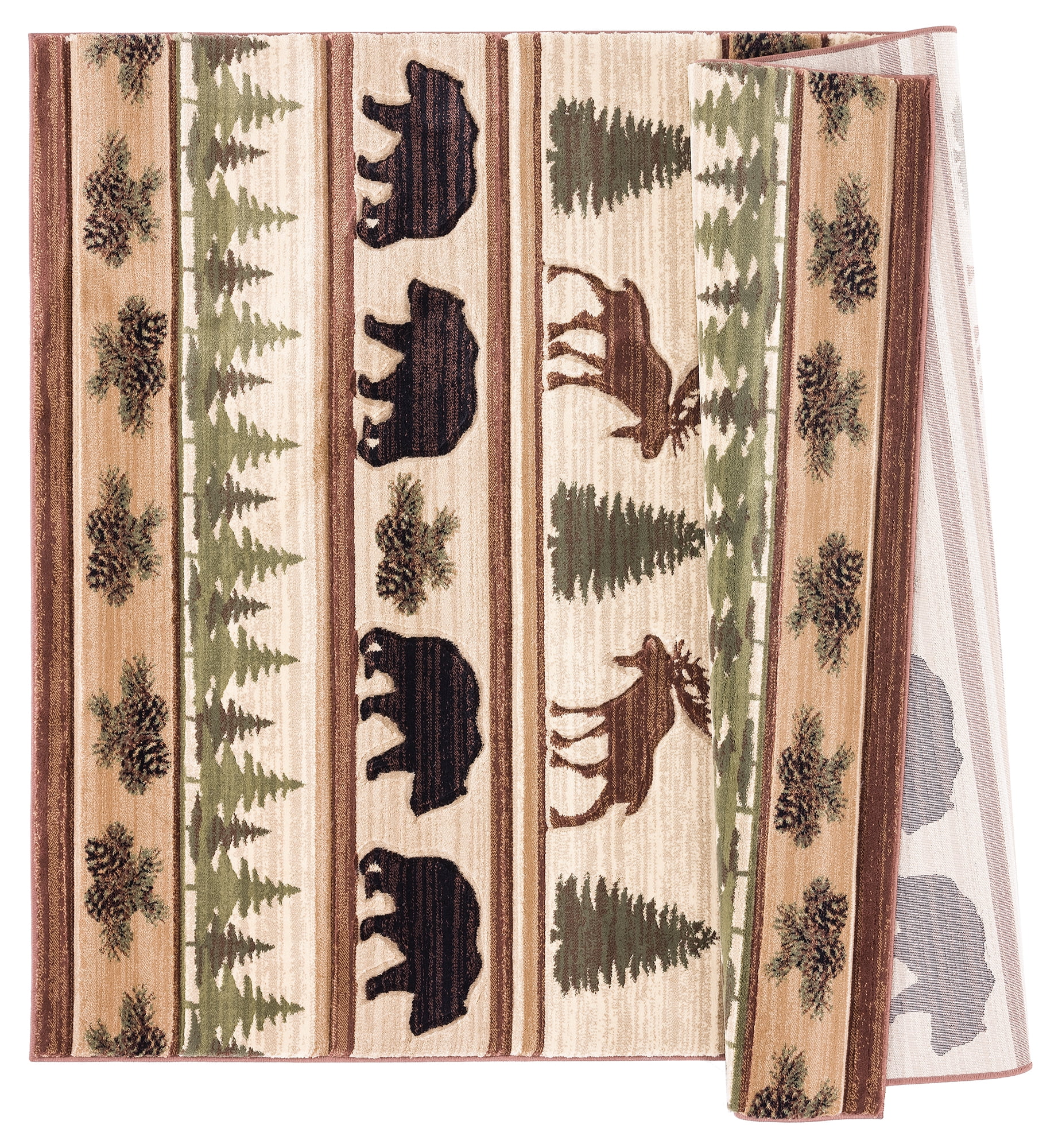 United Weavers Rustic Forest Causey Lodge Southwestern Area Rug, Beige, 2'7" x 4'2"