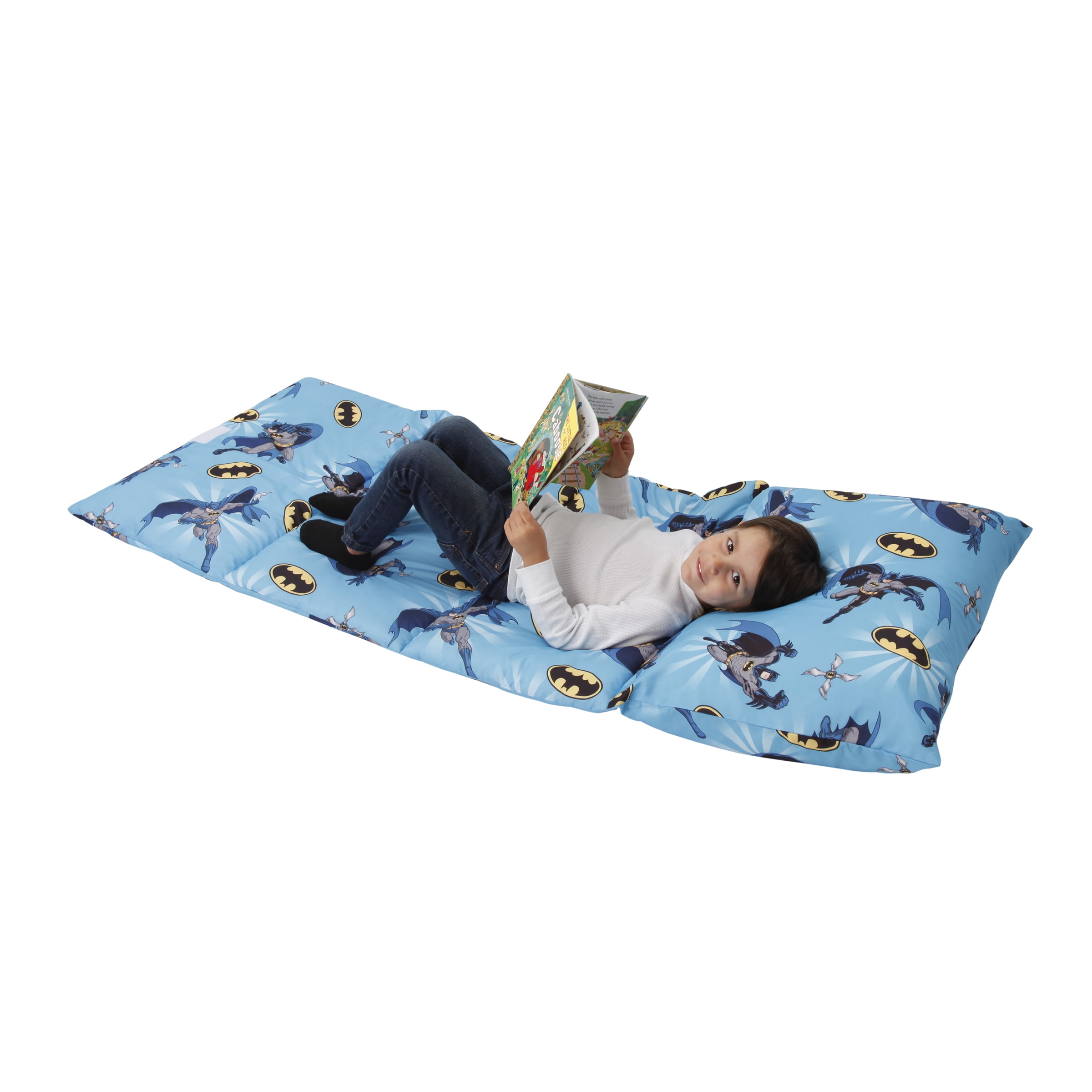 Disney Sleeping Bag Pillow Padded Sleepover Nap Mat Bed Kids Childrens Folding 