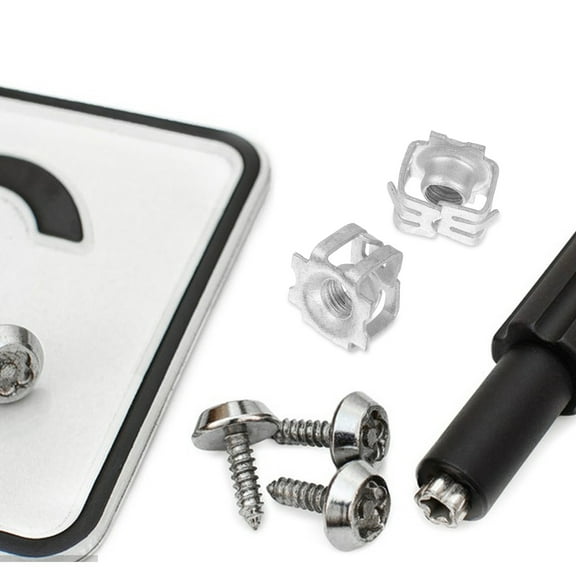 OUNONA 10pcs Car License Plate Fixing Screws Heavy Duty Fasteners Screws License Plate Fastener Car License Fixing Screw License Plate Accessory