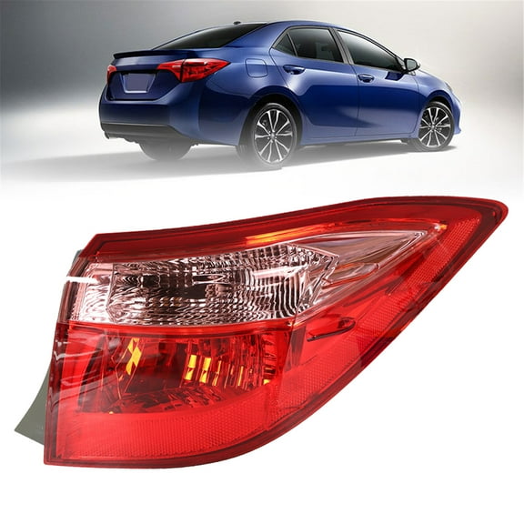 LABLT Red Outer Tail Light Lamp Right Side For 2017 2018 2019 Toyota Corolla Sedan
