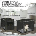 "NEH Large Dog Crate Cover with Waterproof, Breathable Fabric for ...