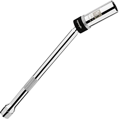 EPAuto 5/8" Swivel Spark Plug Socket, 6 Point 3/8" Drive x 10Inch